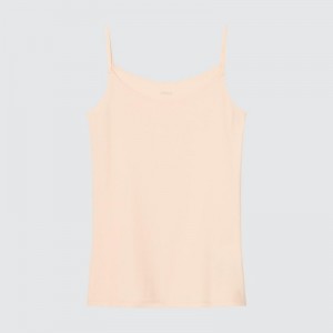 Beige Uniqlo AIRism Camisole Women Tank Top | 7376924