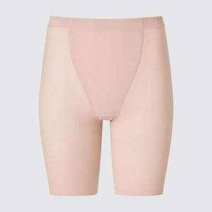Beige Uniqlo AIRism Support Body Shaper Unlined Half Women Tight | 793312