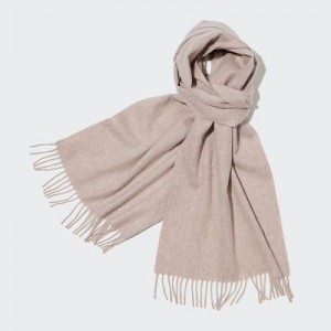 Beige Uniqlo Cashmere Women Scarves | 8263745