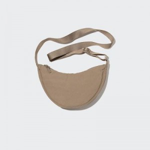 Beige Uniqlo Round Mini Women Crossbody Bags | 4496668
