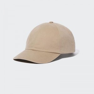 Beige Uniqlo UV Protection Twill Women Caps | 9135435