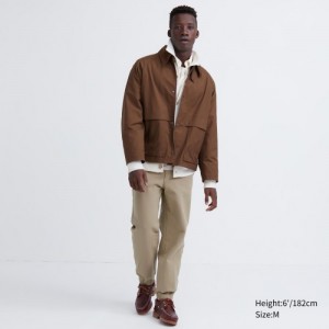 Beige Uniqlo Washed Jersey Women Joggers | 8211526