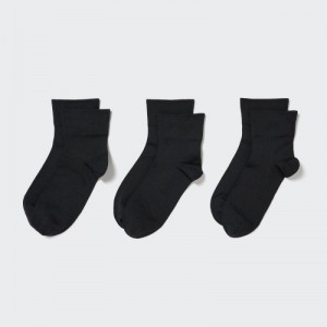 Black Uniqlo 3 Pack Women Socks | 5406618