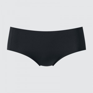Black Uniqlo AIRism Ultra Seamless Hiphugger Women Briefs | 1089149