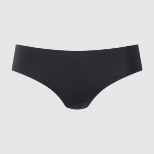 Black Uniqlo AIRism Ultra Seamless Regular Women Briefs | 8981103