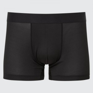 Black Uniqlo Airism Low Rise Boxers Men Underwear | 464965