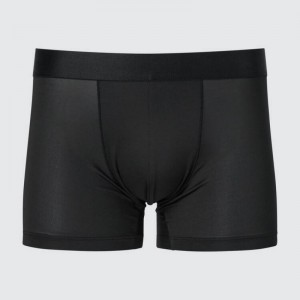 Black Uniqlo Airism Low Rise Boxers Men Underwear | 1562566