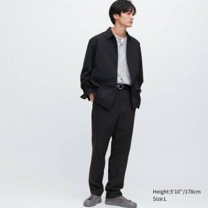 Black Uniqlo Airsense Ultra Light Relaxed Fit Men Pants | 2097970