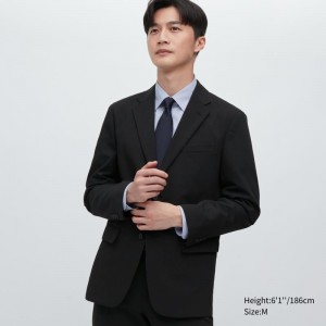 Black Uniqlo Airsense Wool Like Ultra Light Men Jackets | 866625