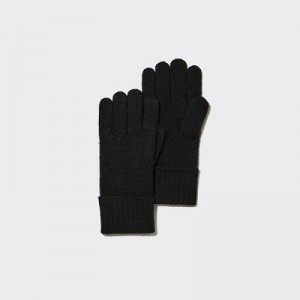 Black Uniqlo Cashmere Knitted Women Gloves | 3957955