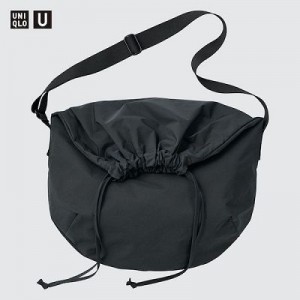 Black Uniqlo Drawstring Women Tote Bags | 1401853
