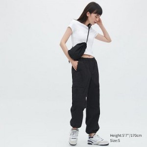 Black Uniqlo Easy Cargo Women Pants | 3880921