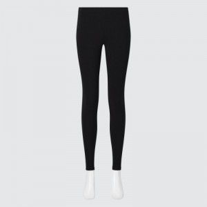 Black Uniqlo HEATTECH Ultra Warm Women Leggings | 9672181