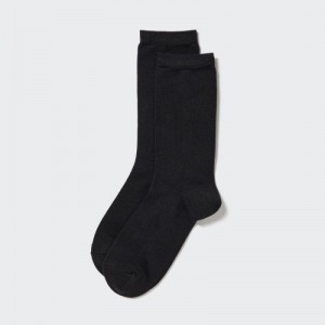 Black Uniqlo HEATTECH Women Socks | 2196050