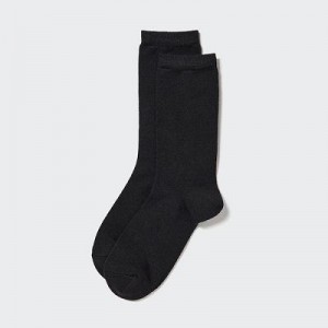 Black Uniqlo HEATTECH Women Socks | 5396587