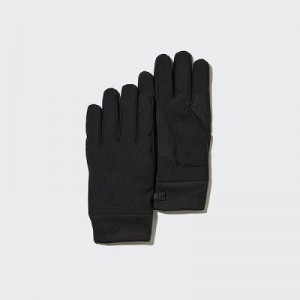 Black Uniqlo Heattech Lined Function Women Gloves | 4129955