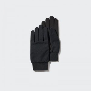 Black Uniqlo Heattech Lined Function Women Gloves | 2876536