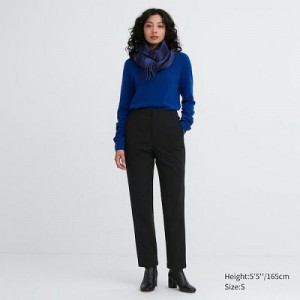 Black Uniqlo Heattech Warm Lined Women Pants | 7674119