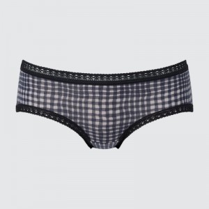 Black Uniqlo Hip Huggers Women Briefs | 7559061