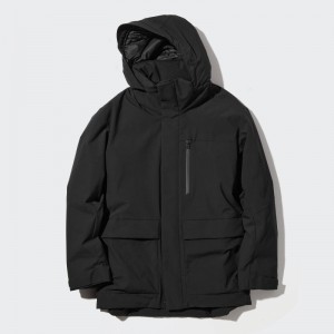 Black Uniqlo Hybrid Down Men Parka | 9525480