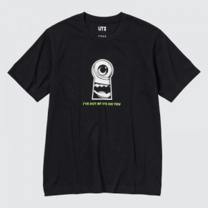 Black Uniqlo MAGIC FOR ALL FOREVER UT Short-Sleeve Women T Shirts | 9740392