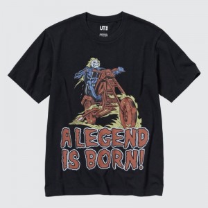 Black Uniqlo MAGIC FOR ALL FOREVER UT Short-Sleeve Women T Shirts | 4447501