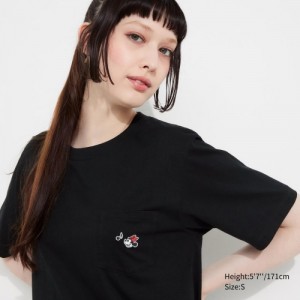 Black Uniqlo MAGIC FOR ALL FOREVER UT Short-Sleeve Women T Shirts | 3554562