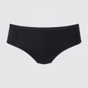 Black Uniqlo Mid-Rise Women Briefs | 672359