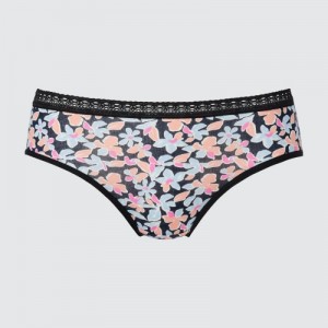 Black Uniqlo Mid Rise Women Briefs | 1971159