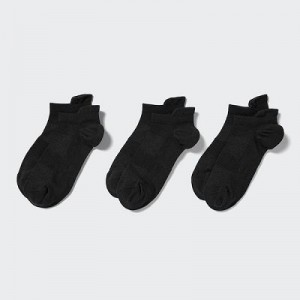 Black Uniqlo Sport Short (3 Pairs) Women Socks | 395847