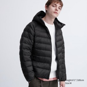 Black Uniqlo Ultra Light Down 3d Cut Men Parka | 2717501