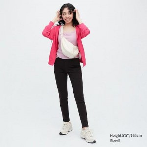 Black Uniqlo Ultra Stretch Women Leggings | 647799