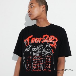 Black Uniqlo Utgp2023: Magic For All Ut Short-sleeve Graphic Takashi Miyahira Men T Shirts | 2911418