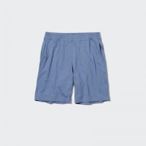 Blue Uniqlo Airism Cotton Men Shorts | 554464