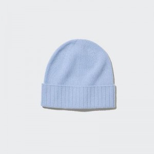 Blue Uniqlo Cashmere Knitted Women Beanie | 2808236