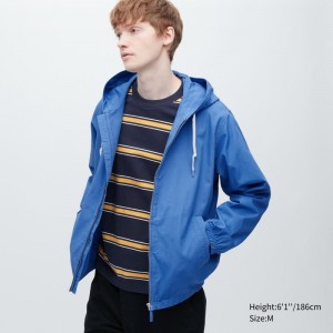 Blue Uniqlo Cotton Men Parka | 1415147