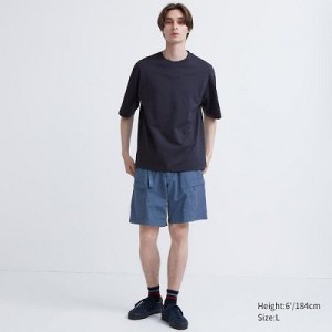 Blue Uniqlo Geared Women Shorts | 6060044