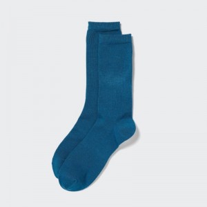 Blue Uniqlo HEATTECH Women Socks | 5341878