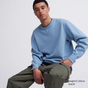 Blue Uniqlo Long Women Sweatshirts | 3605531