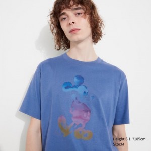 Blue Uniqlo MAGIC FOR ALL FOREVER UT Short-Sleeve Women T Shirts | 3369777