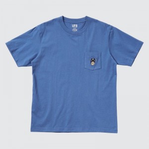 Blue Uniqlo Magic For All Timeless Favorites Ut Short-sleeve Graphic Men T Shirts | 6561836