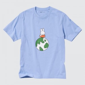 Blue Uniqlo PEACE FOR ALL Short-Sleeve Graphic Dick Bruna Women T Shirts | 4888623