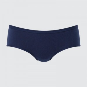 Blue Uniqlo Plain Hip Huggers Women Briefs | 3004049