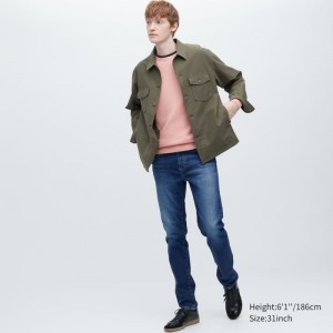 Blue Uniqlo Slim Fit Men Jeans | 2011242