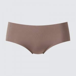 Brown Uniqlo AIRism Ultra Seamless Hiphugger Women Briefs | 9565773