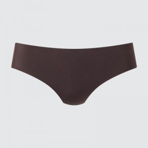 Brown Uniqlo AIRism Ultra Seamless Regular Women Briefs | 4098628
