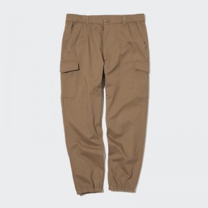 Brown Uniqlo Cargo Jogger Men Pants | 6878994
