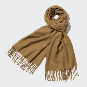 Brown Uniqlo HEATTECH Women Scarves | 8788366