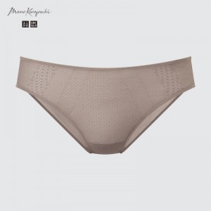 Brown Uniqlo Mesh Regular Women Shorts | 4570503