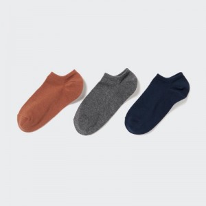 Brown Uniqlo Short (3 Pairs) Women Socks | 1374936